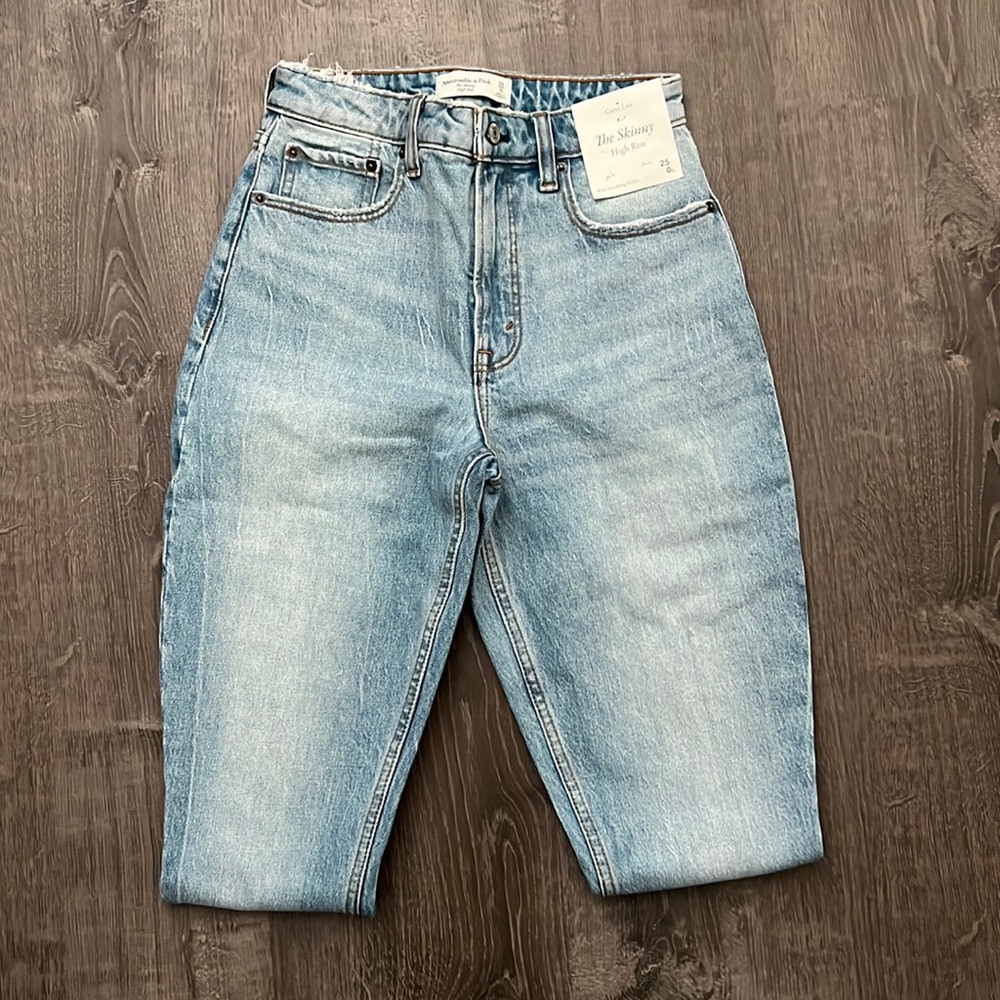 Abercrombie & Fitch Curve Love The Skinny High Rise Jeans size 25 long